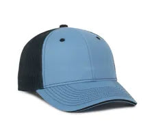 Outdoor Cap GWT‑101M – Mid‑to‑Low Crown Structured Garment‑Washed Mesh‑Back Cap