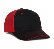 Outdoor Cap GWT‑101M – Mid‑to‑Low Crown Structured Garment‑Washed Mesh‑Back Cap