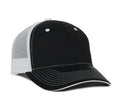 Outdoor Cap GWT‑101M – Mid‑to‑Low Crown Structured Garment‑Washed Mesh‑Back Cap
