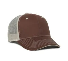 Outdoor Cap GWT‑101M – Mid‑to‑Low Crown Structured Garment‑Washed Mesh‑Back Cap
