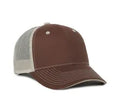 Outdoor Cap GWT‑101M – Mid‑to‑Low Crown Structured Garment‑Washed Mesh‑Back Cap