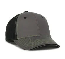 Outdoor Cap GWT‑101M – Mid‑to‑Low Crown Structured Garment‑Washed Mesh‑Back Cap