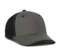 Outdoor Cap GWT‑101M – Mid‑to‑Low Crown Structured Garment‑Washed Mesh‑Back Cap