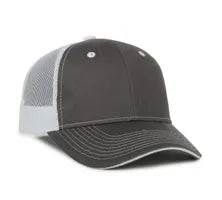 Outdoor Cap GWT‑101M – Mid‑to‑Low Crown Structured Garment‑Washed Mesh‑Back Cap
