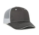 Outdoor Cap GWT‑101M – Mid‑to‑Low Crown Structured Garment‑Washed Mesh‑Back Cap