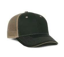 Outdoor Cap GWT‑101M – Mid‑to‑Low Crown Structured Garment‑Washed Mesh‑Back Cap