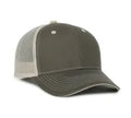 Outdoor Cap GWT‑101M – Mid‑to‑Low Crown Structured Garment‑Washed Mesh‑Back Cap