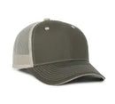 Outdoor Cap GWT‑101M – Mid‑to‑Low Crown Structured Garment‑Washed Mesh‑Back Cap