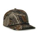 Outdoor Cap 550 Camo Performance 5-Panel Trucker Hat – High Crown Structured Cap with Moisture-Wicking Sweatband & Visor Cord