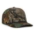 Outdoor Cap 551 Camo Perforated 5-Panel Trucker Hat – High Crown, Structured Polyester Camo Cap with Moisture-Wicking Sweatband