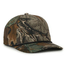 Outdoor Cap 551 Camo Perforated 5-Panel Trucker Hat – High Crown, Structured Polyester Camo Cap with Moisture-Wicking Sweatband