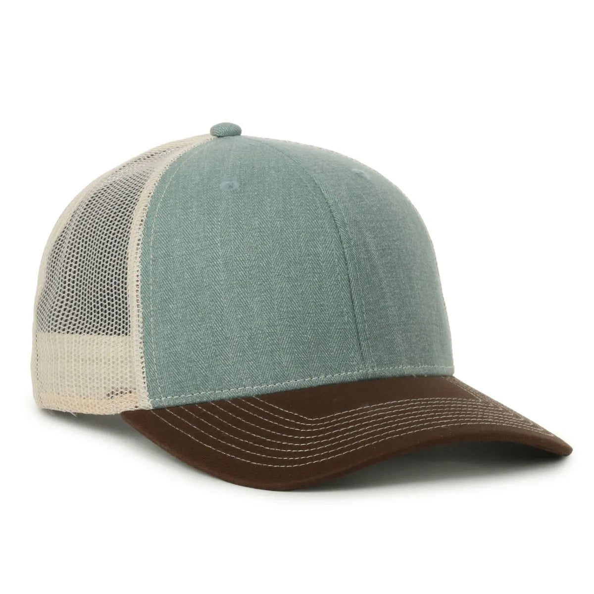 Outdoor Cap OC771 Premium Modern Trucker Cap – Pro Round Crown, Mesh Back, Structured Fit, Adjustable Snapback