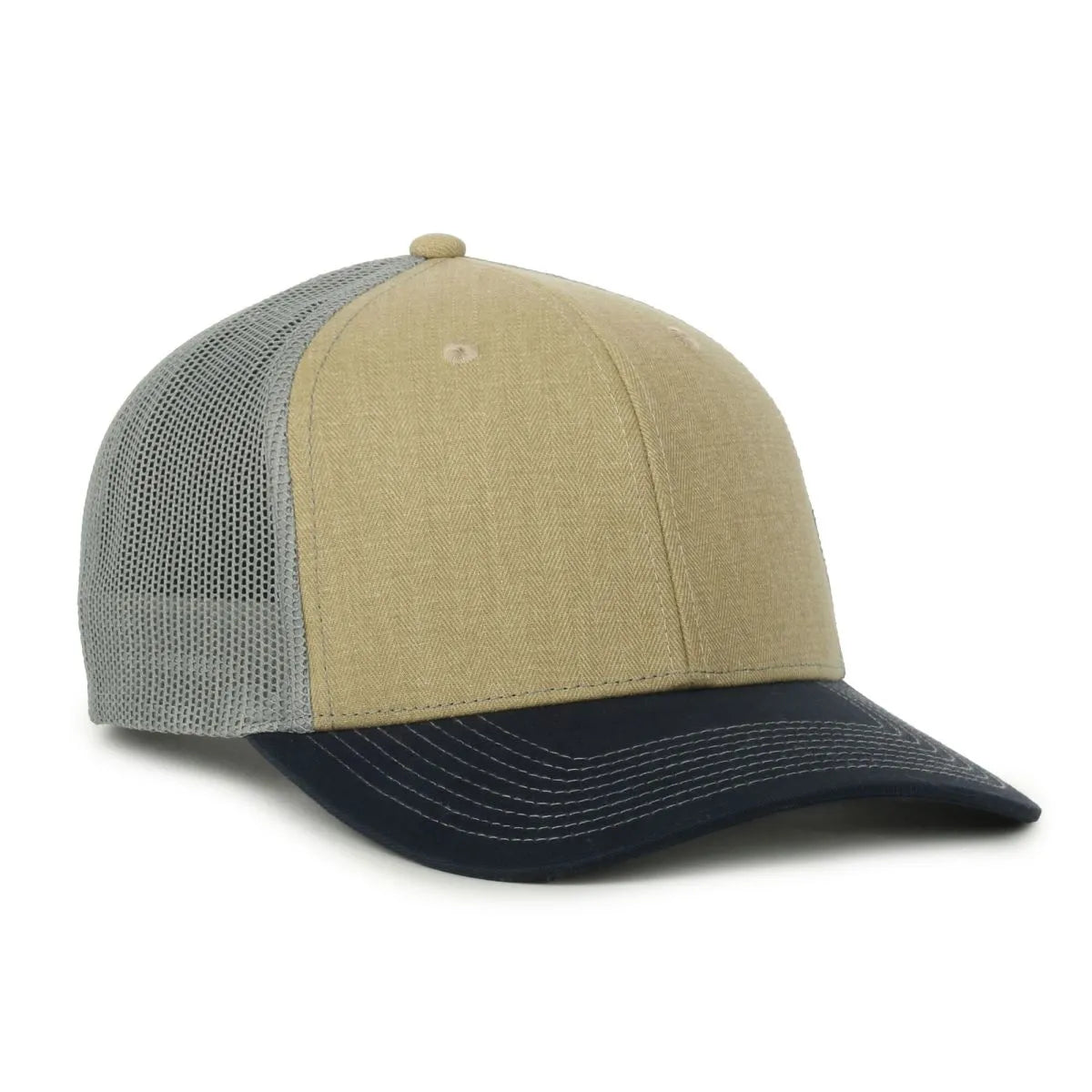 Outdoor Cap OC771 Premium Modern Trucker Cap – Pro Round Crown, Mesh Back, Structured Fit, Adjustable Snapback
