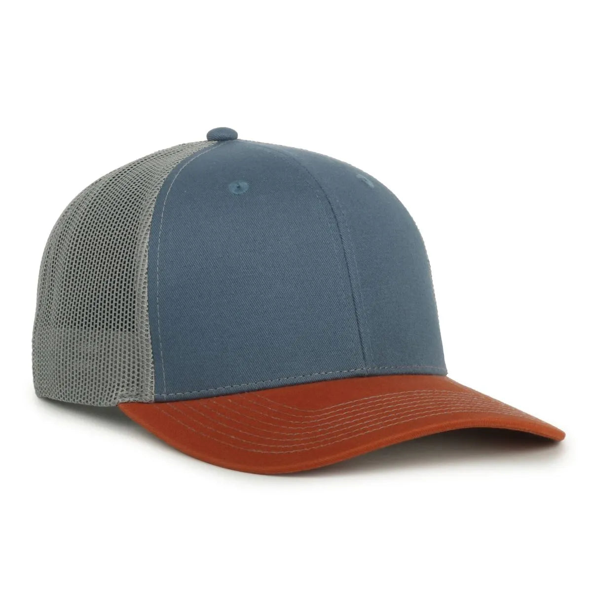 Outdoor Cap OC771 Premium Modern Trucker Cap – Pro Round Crown, Mesh Back, Structured Fit, Adjustable Snapback