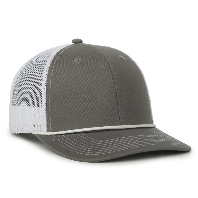Outdoor Cap 771C Cord Premium Modern Trucker Cap – Pro Round Crown, Mesh Back, Chino Twill Front