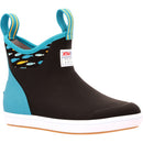 Xtratuf Women's 6in Ankle Deck Boot - Black/Tails & Scales