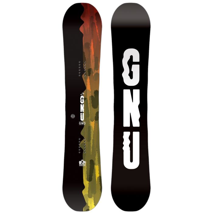 GNU GWO Snowboard - Men's 2025 | Prepared for anything with a catch-free, carvy, and floaty BTX Hybrid Contour