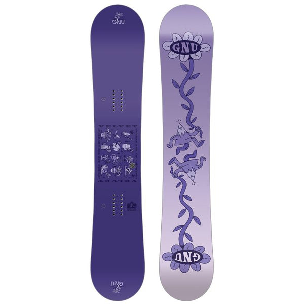 GNU Velvet Snowboard - Women's 2025 | Delivers effortless elegance across all terrains