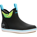 Xtratuf Men's 6in Ankle Deck Boot - Black/Mahi