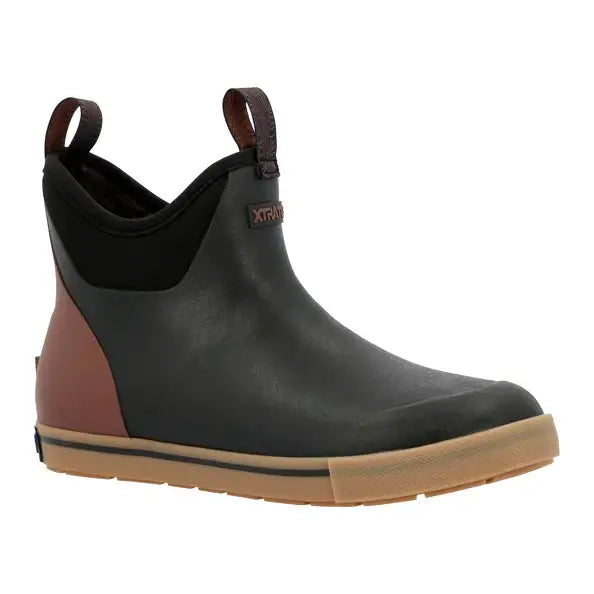 Xtratuf Camp Collection Ankle Deck Boot – Men’s Fleece Lined Waterproof Boots