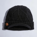 Coal Yukon Beanie – Cable Knit Brimmed Beanie with Fleece Lining
