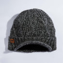 Coal Yukon Beanie – Cable Knit Brimmed Beanie with Fleece Lining