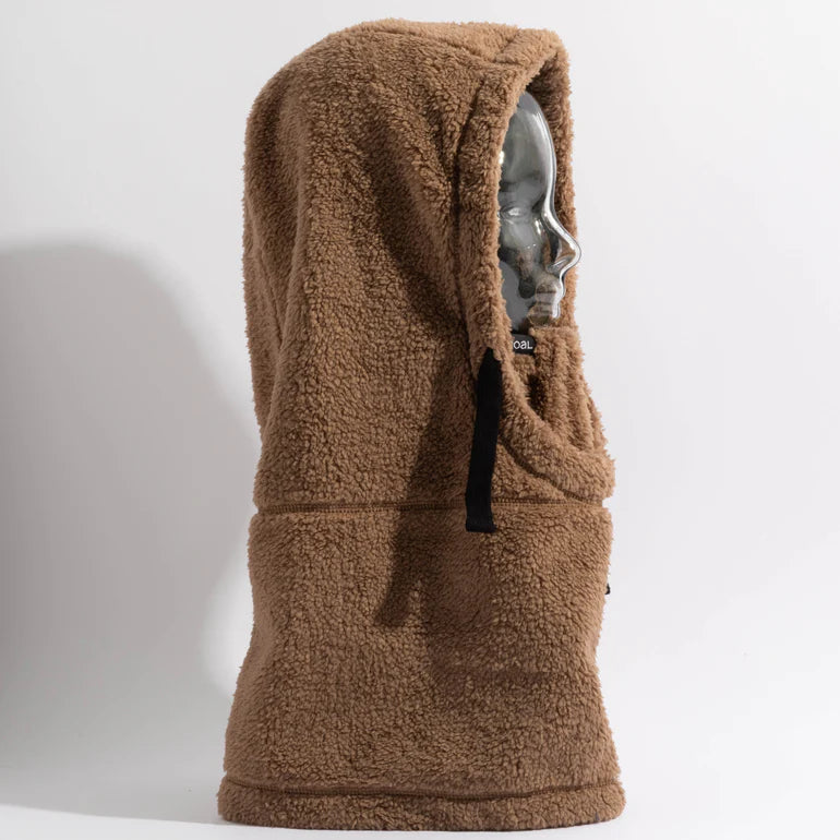 Coal Ridge Fleece Hood – Double-Layer Sherpa Fleece Balaclava with Moisture-Wicking Mesh Liner, Helmet Compatible, Adjustable Face Coverage