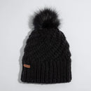 Coal Maizy Beanie – Handknit Beanie with Faux Fur Pom
