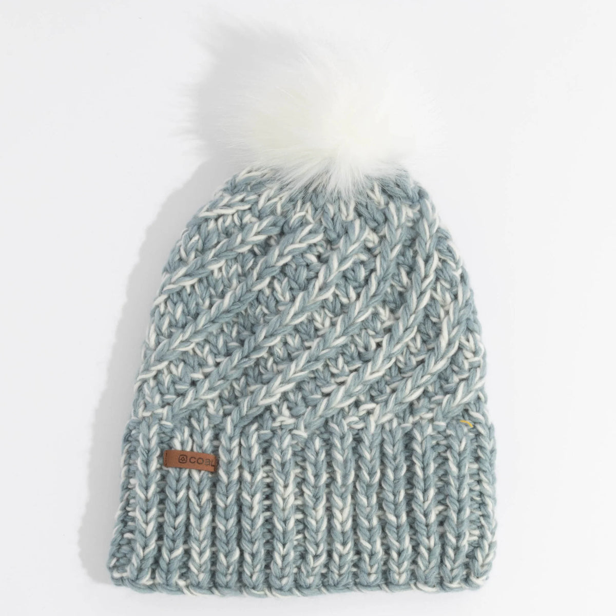 Coal Maizy Beanie – Handknit Beanie with Faux Fur Pom