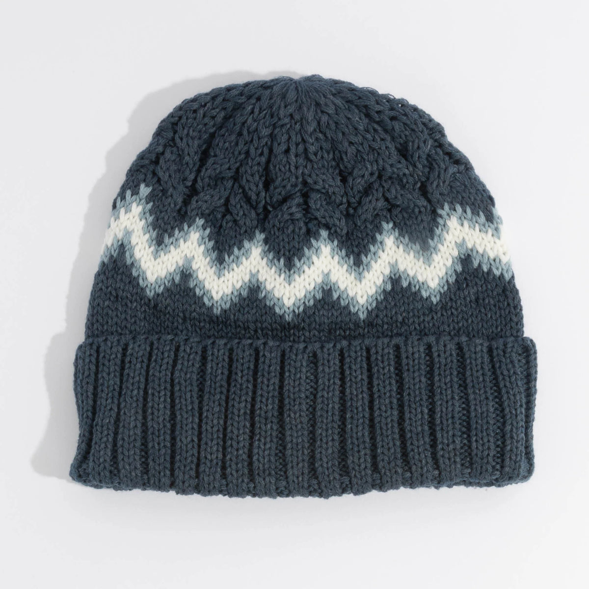 Coal Meadows Beanie – Cable Knit with Rib Cuff