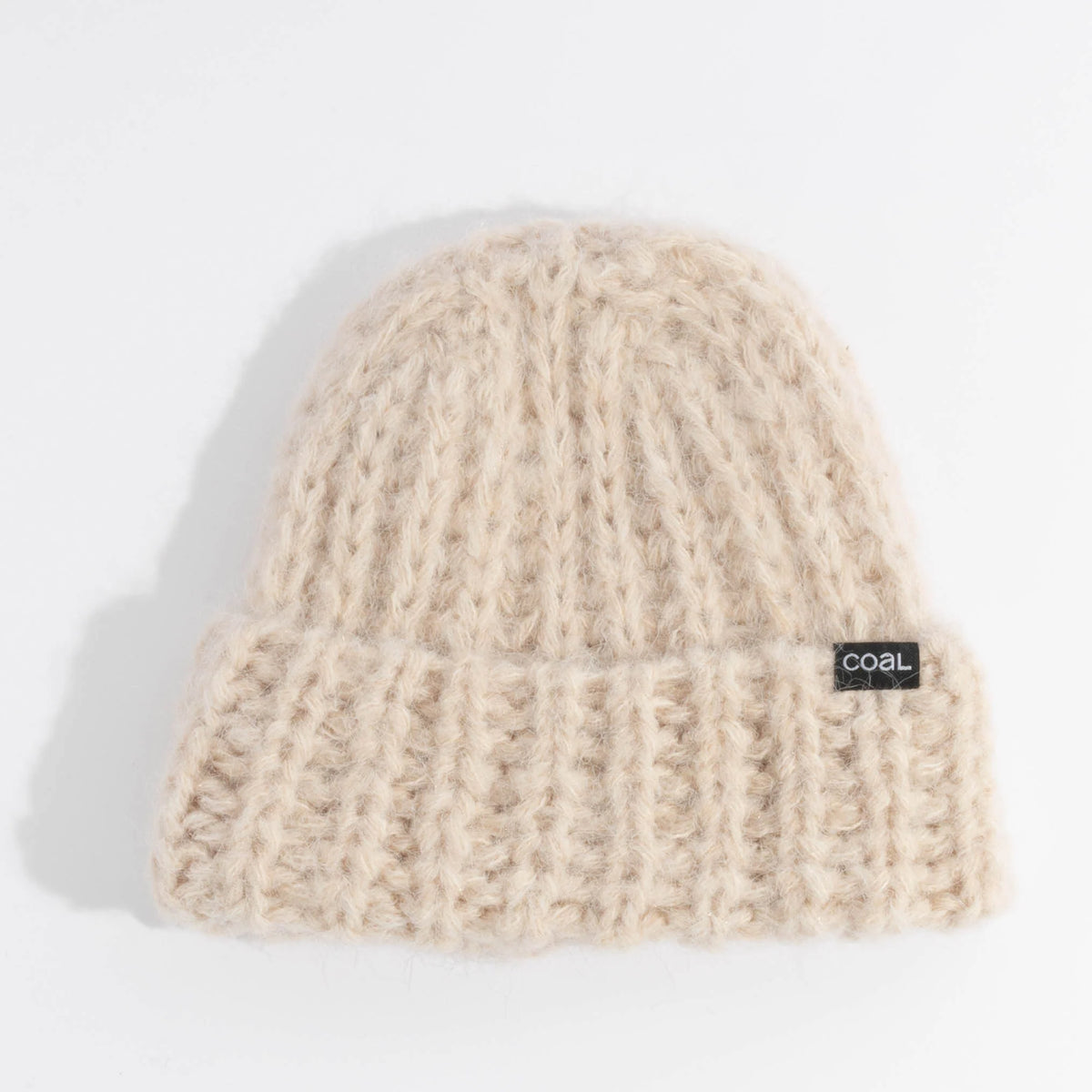 Coal Ivy Beanie – Hand-Crocheted Cable Knit with Thick Cuff
