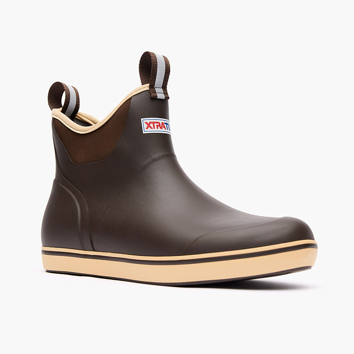 XtraTuf Men's 6in Ankle Deck Boots – Durable, Waterproof, All-Day Comfort and Performance