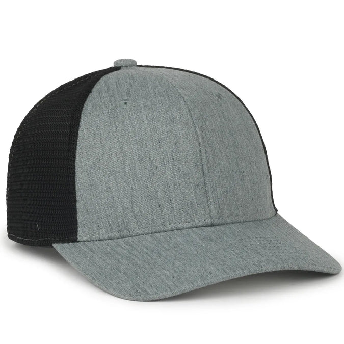 Outdoor Cap FLX672M ProFlex Stretch Mesh Cap – Structured Pro Round Crown, Premium Cotton Twill, Adjustable Sweatband