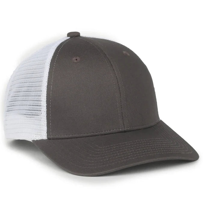 Outdoor Cap FLX672M ProFlex Stretch Mesh Cap – Structured Pro Round Crown, Premium Cotton Twill, Adjustable Sweatband