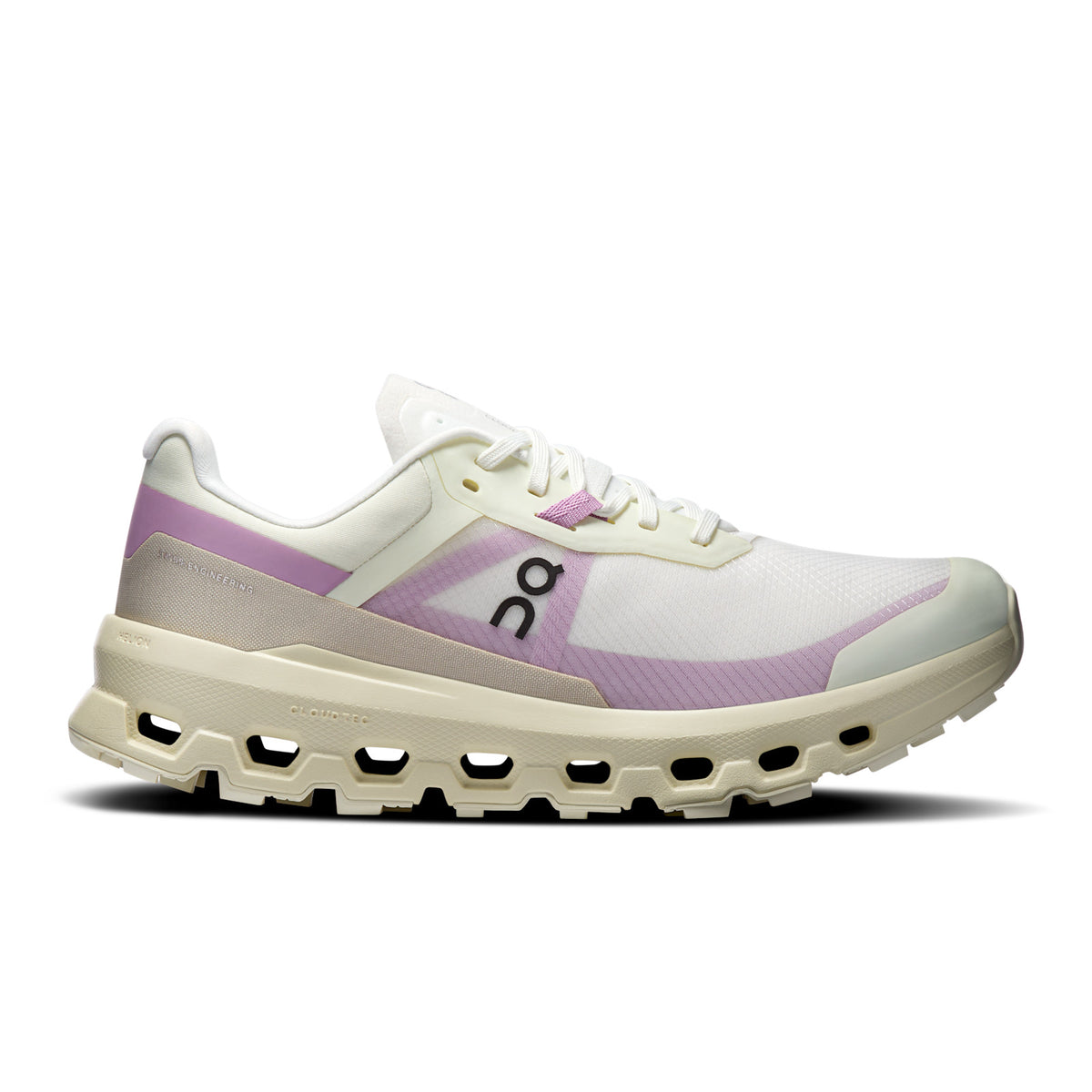 On Cloudvista 2 Women's trail running shoe in Ivory/Seedling