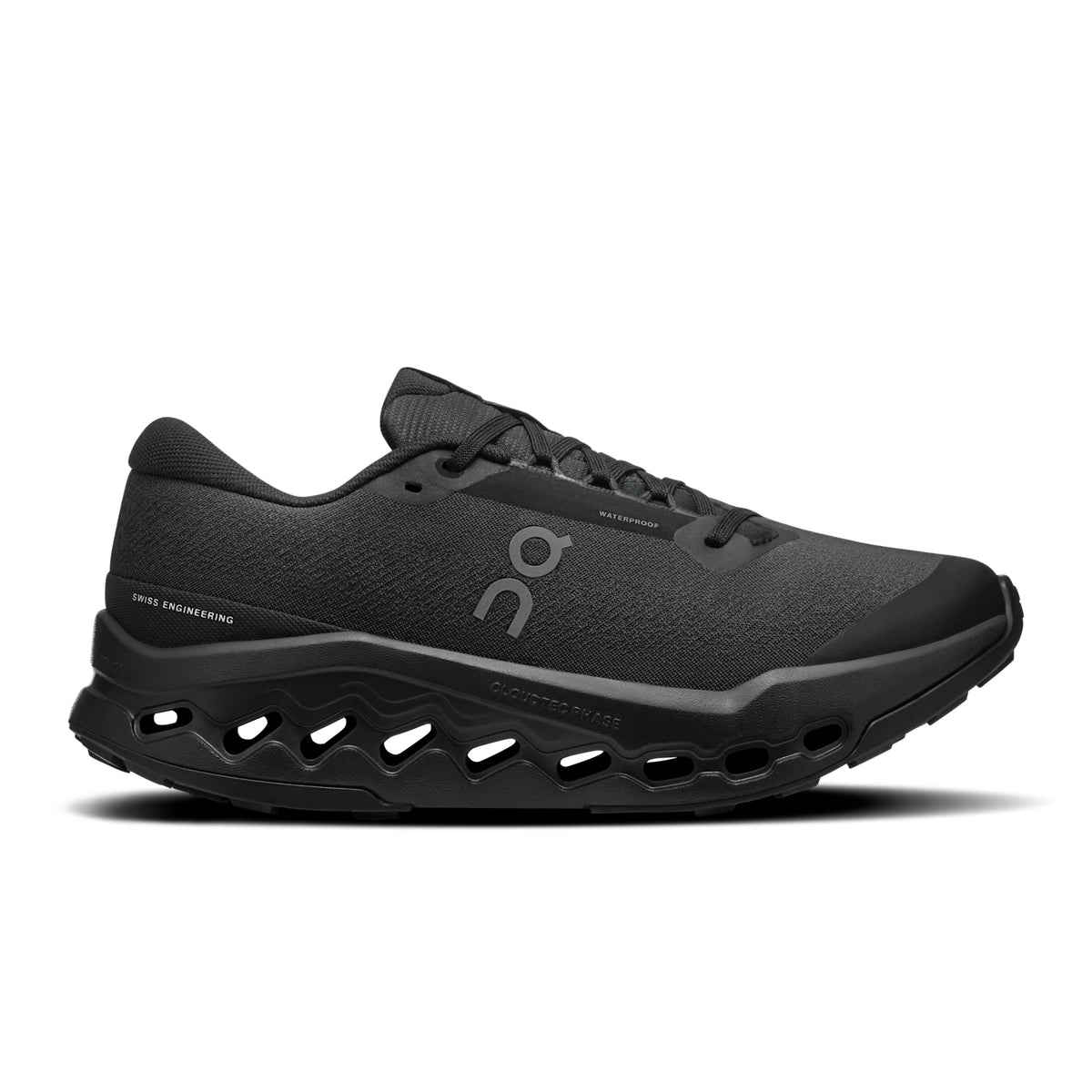 On Cloudsurfer Trail 2 Waterproof Women's - Black/Black