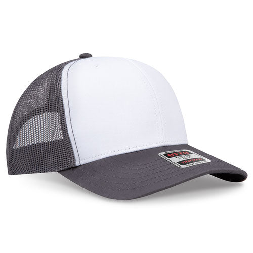 OTTO CAP 112-1  - 6 Panel Mid Profile Mesh Back Trucker Hat