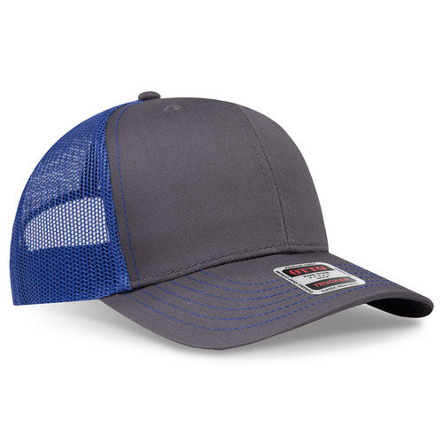 OTTO CAP 112-1  - 6 Panel Mid Profile Mesh Back Trucker Hat