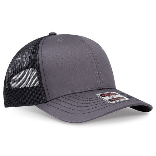 OTTO CAP 112-1  - 6 Panel Mid Profile Mesh Back Trucker Hat
