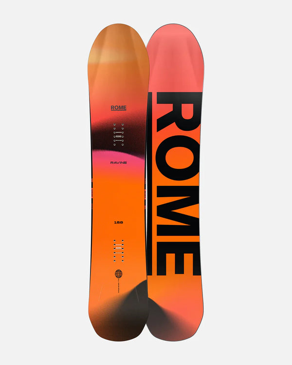 Rome Ravine Snowboard - Men’s All-Mountain Freeride Board