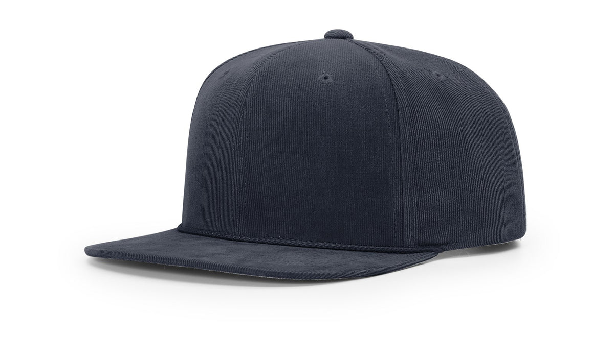 Richardson 253 Cotton Corduroy Snapback Hat – UPF 50+ Rope-Bill Cap OSFM