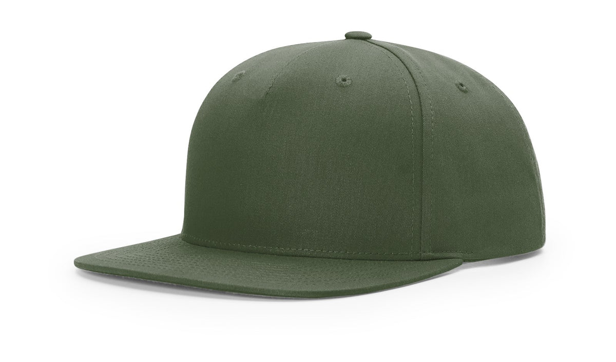 Richardson 255 Pinch-Front Structured Snapback Hat – 5-Panel Flat-Bill Cap OSFM
