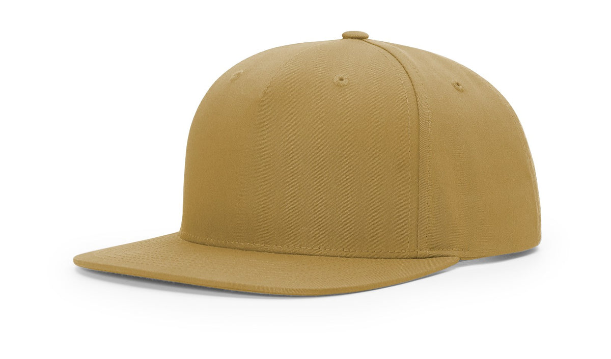 Richardson 255 Pinch-Front Structured Snapback Hat – 5-Panel Flat-Bill Cap OSFM