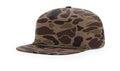 Richardson 256P Camo Umpqua Rope Snapback Five-Panel Baseball Cap - Comfortable Camo Trucker Cap with Flat Bill and Mesh Flip-Up Stay