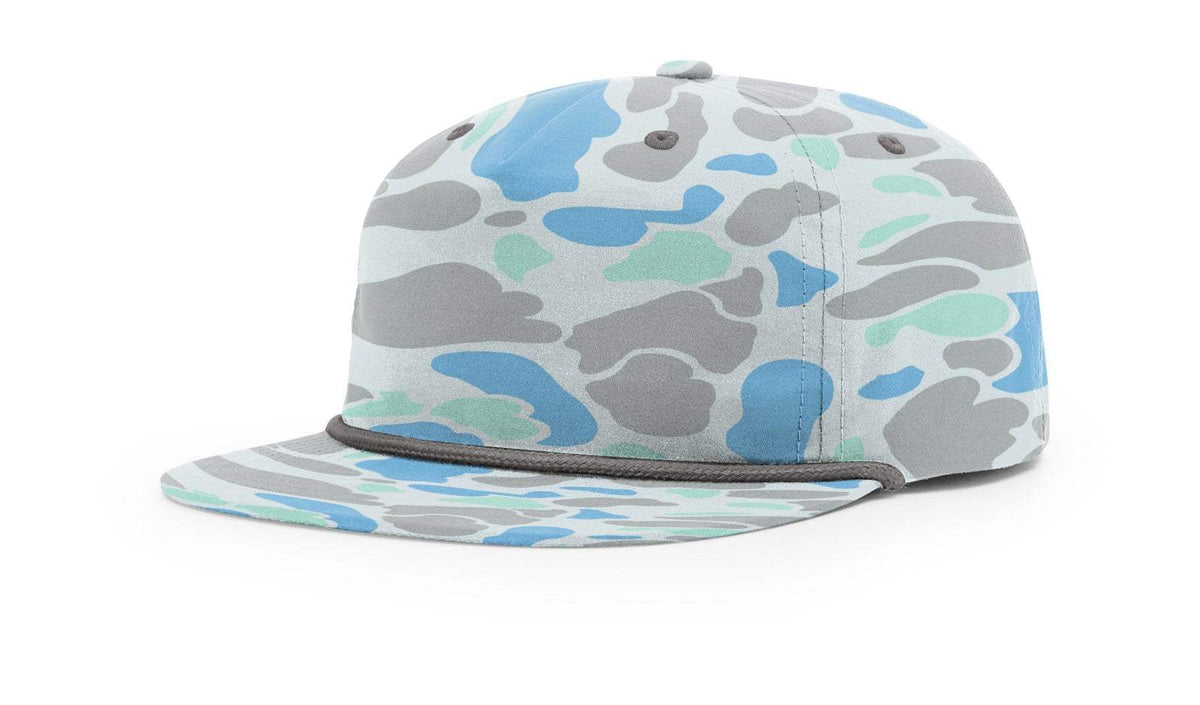 Richardson 256P Camo Umpqua Rope Hat Snapback Five-Panel Baseball Cap - Print Camo Umpqua Hat