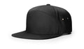 Richardson 257 7 Panel Twill Leather Strapback OSFM