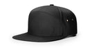Richardson 257 7 Panel Twill Leather Strapback OSFM