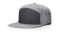 Richardson 257 7 Panel Twill Leather Strapback OSFM