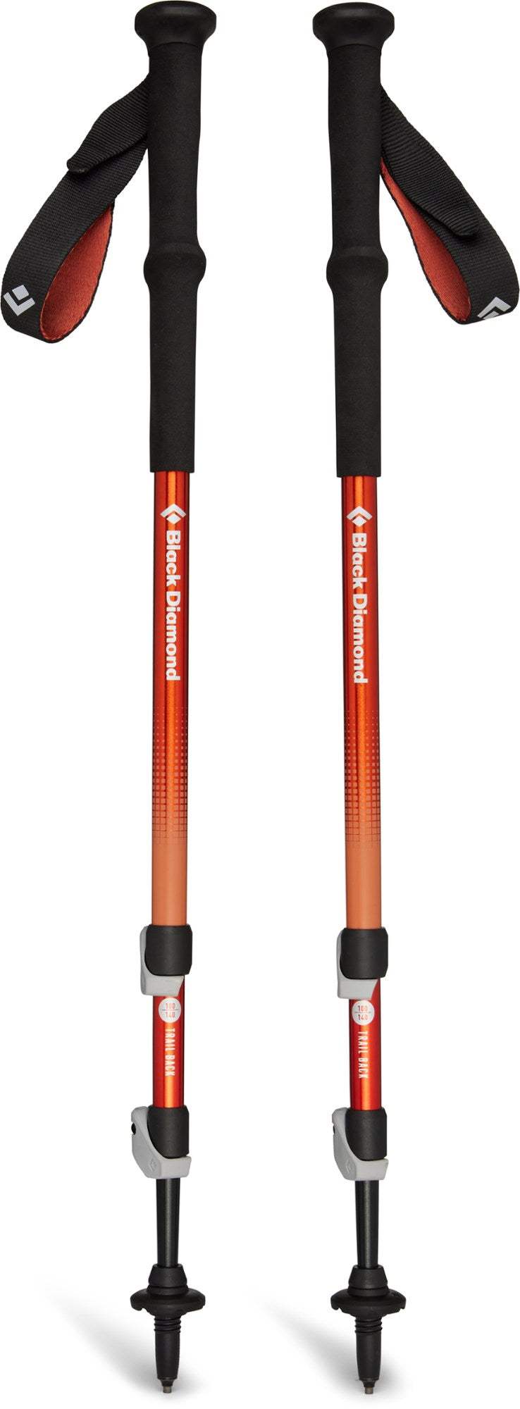 Black Diamond Trail Back Trekking Poles 140cm Durable Lightweight and Adjustable Hiking Poles for Superior Stability and Comfort Ridge River