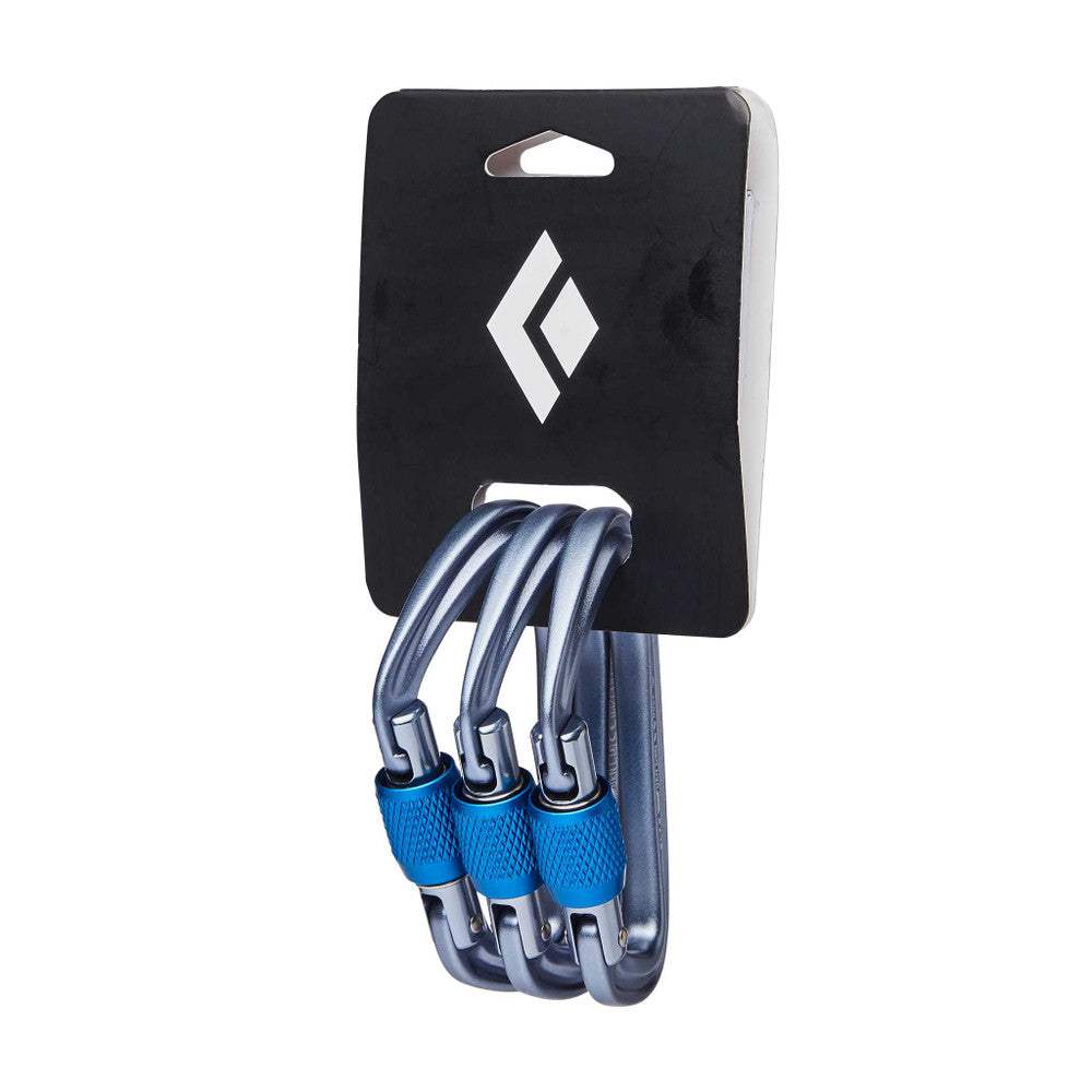 Black Diamond HotForge Screwgate Carabiner - Lightweight Hot-Forged Screwgate Carabiner with Non-Snagging Nose for Climbing